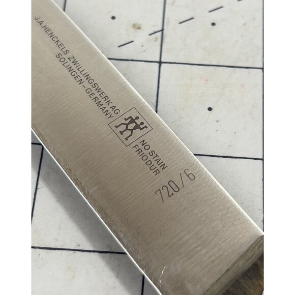 J.A. Henckels Kitchen Slicing Knife 720/6 Rosewood Handle Solingen Germany 6" - Picture 3 of 9